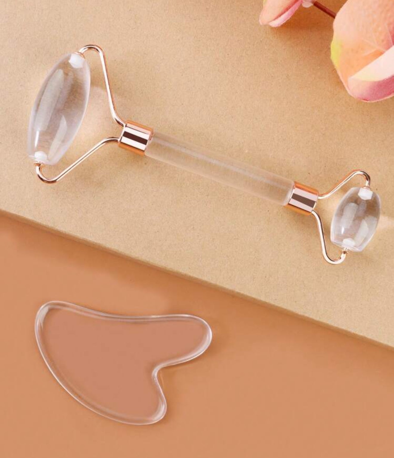 Set de masaje facial/ Transparente