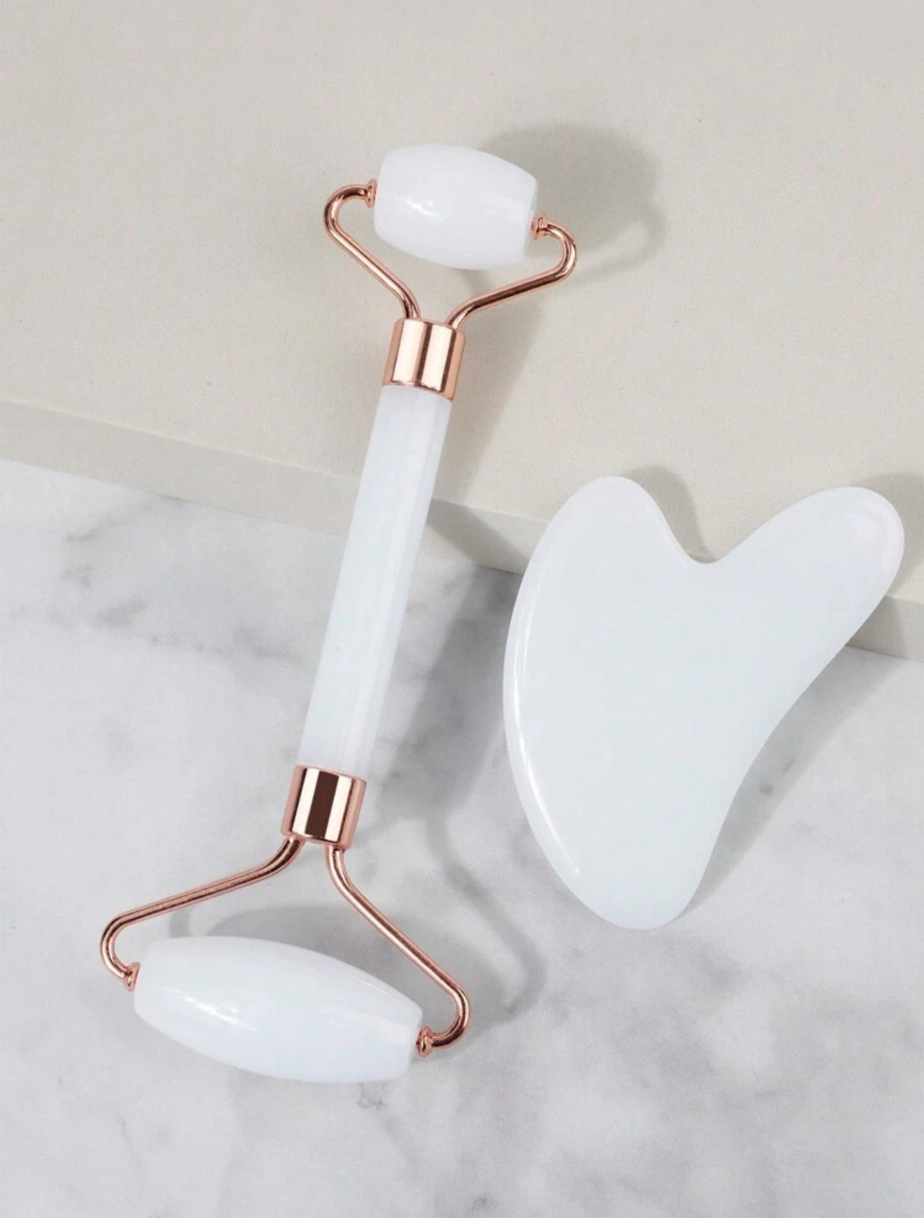 Set de masaje facial/ Blanco