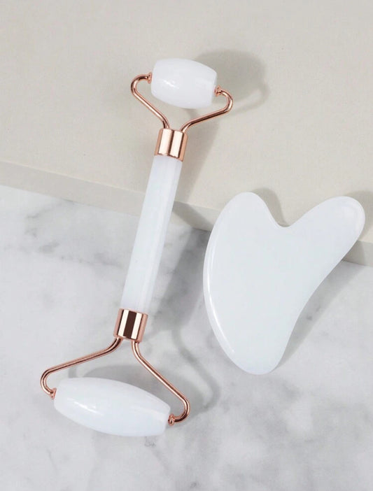 Set de masaje facial/ Blanco