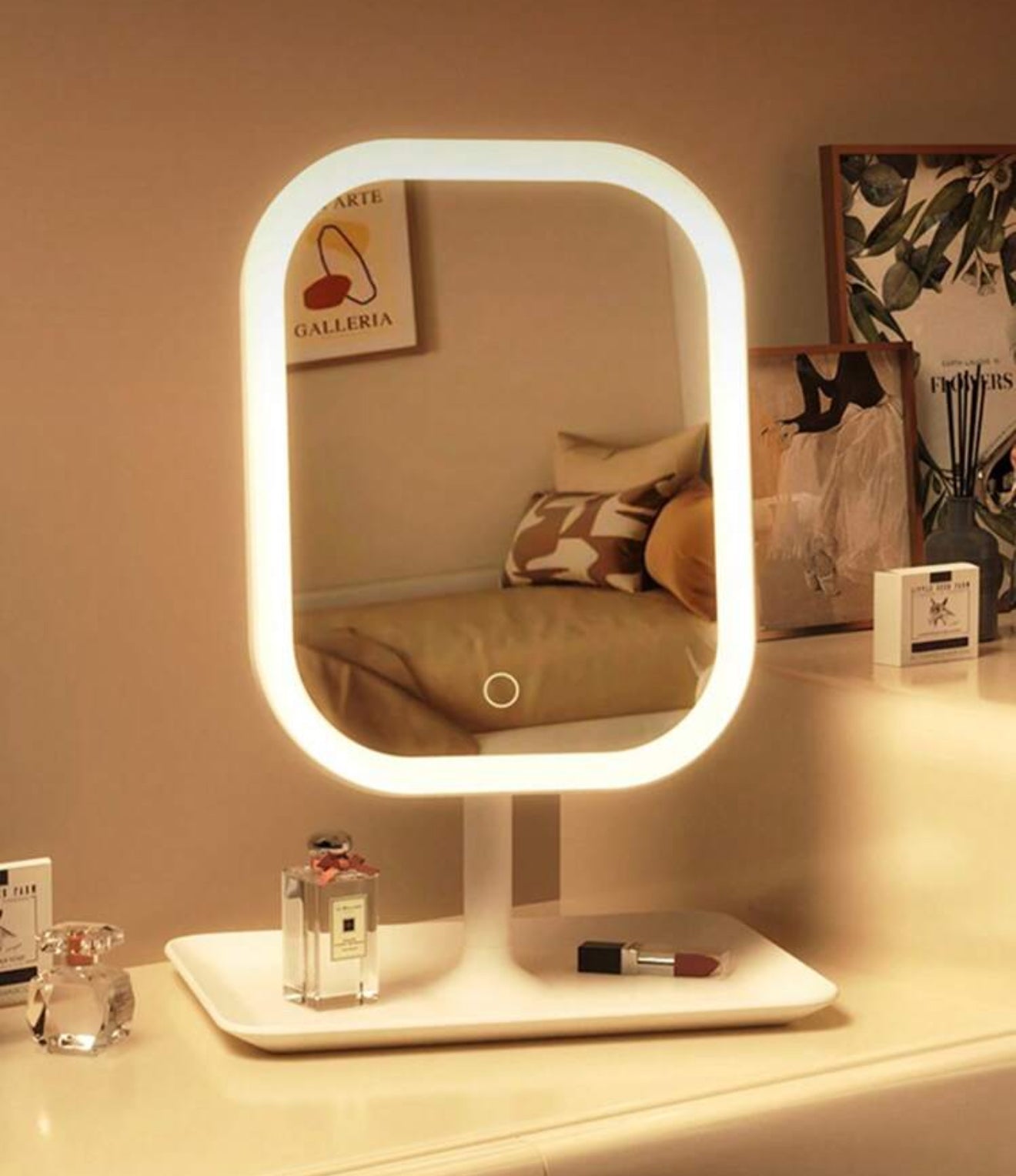 Espejo plegable de iluminacion LED