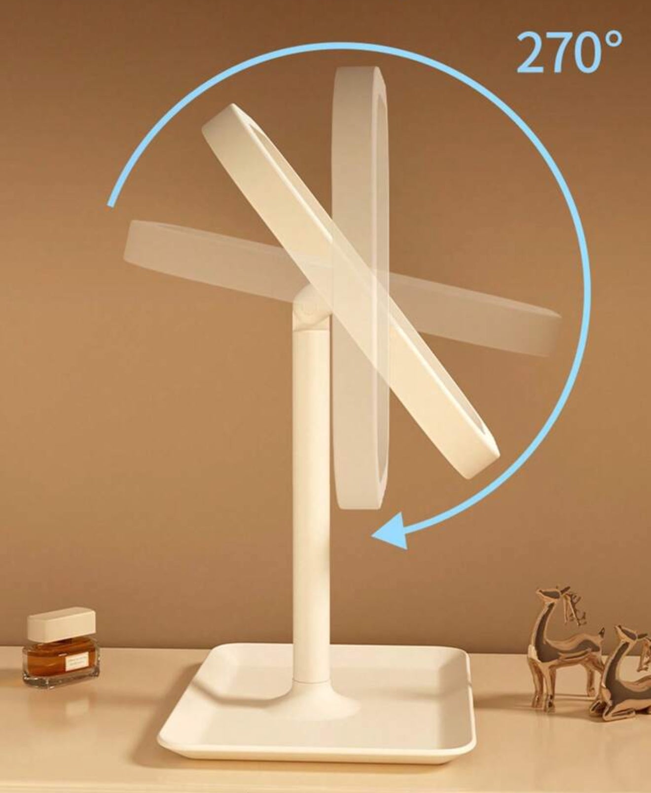 Espejo plegable de iluminacion LED